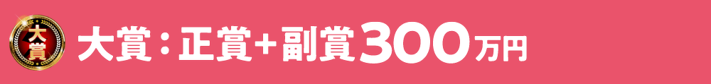 大賞:正賞+副賞300万円