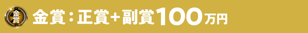 金賞:正賞+副賞100万円